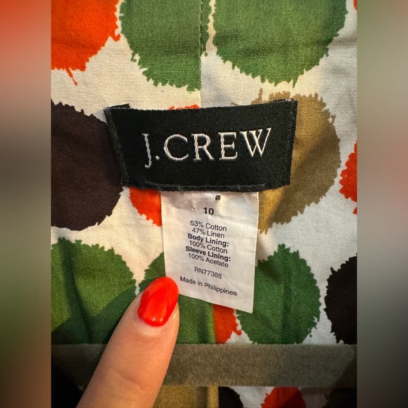 J. Crew Ottoman Molly Peplum Cotton/Linen Blazer
Size 10 - Picture 6 of 8